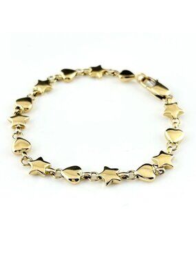 Tiffany & Co Star Heart Bracelet YG Yellow Gold